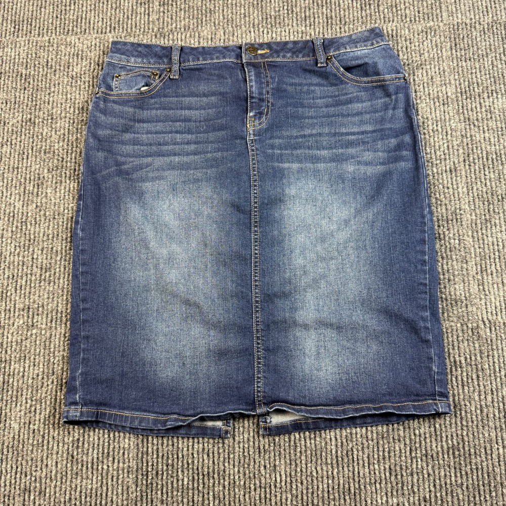 Westport 1962 Womens Size 10 Blue Denim Pencil Skirt Medium Wash